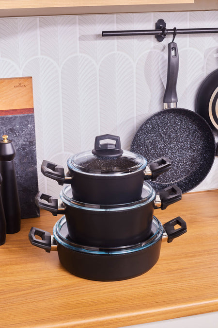 Karaca Biogranit Power New 8 Piece Cookware Set - MALLTURK