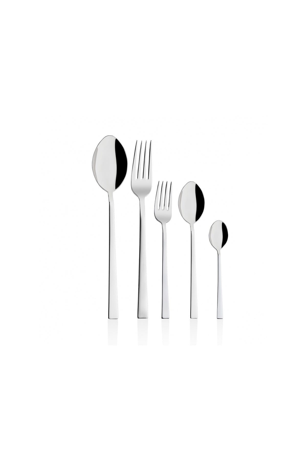 Tac felina viento 60 Piece 12 Place Setting Fork Spoon Set 18 10 Stainless Steel 304 kalite - MALLTURK