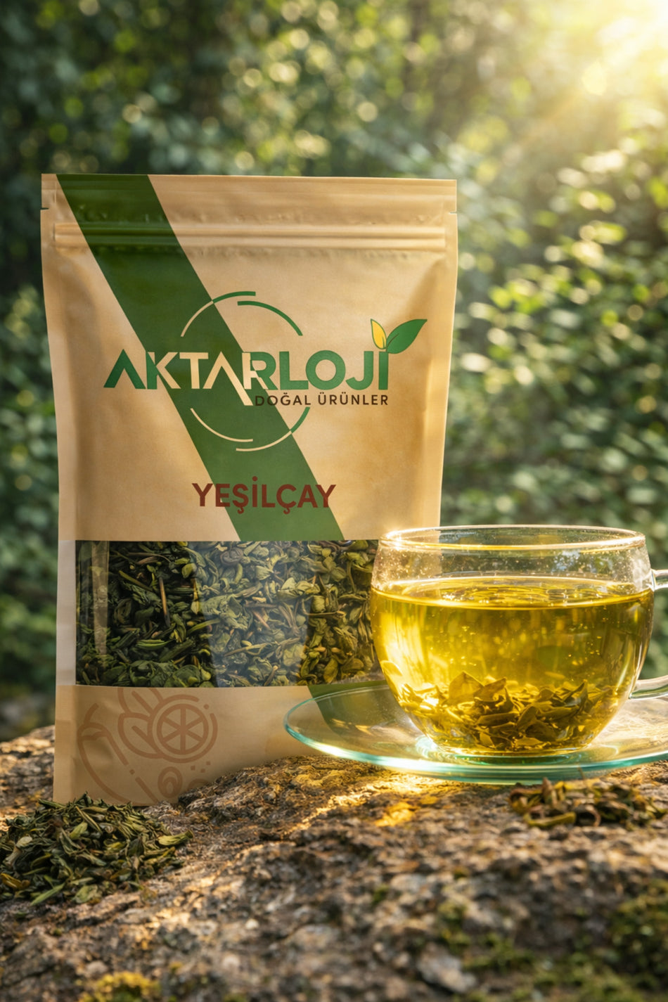 Aktarloji 100 Gr Green Tea Leaves / Green Tea - Additive-Free & Natural