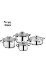 KORKMAZ Aqua 8 Piece Cookware Set