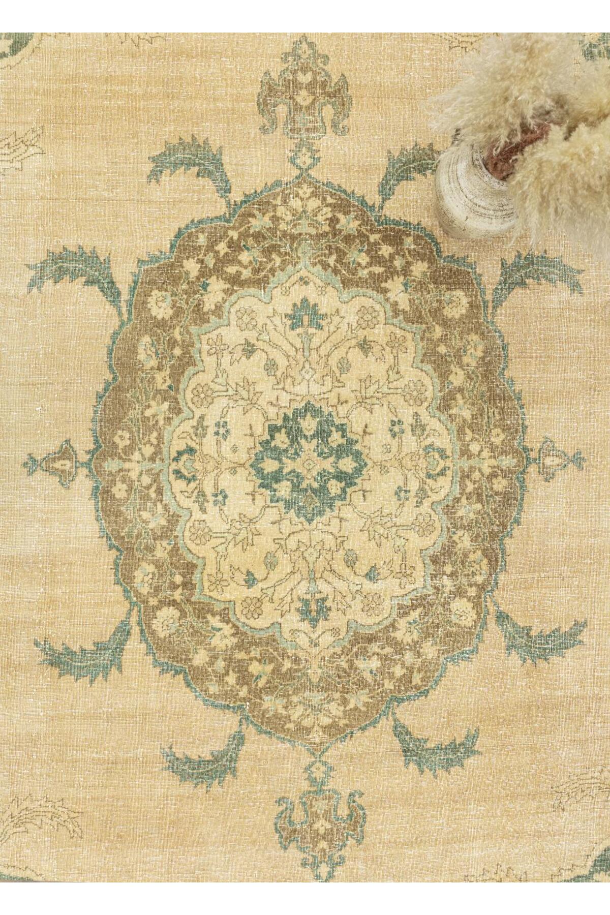 Soho Antiq Bangu Vintage Hand-Woven Isparta Rug 280x387 cm - MALLTURK