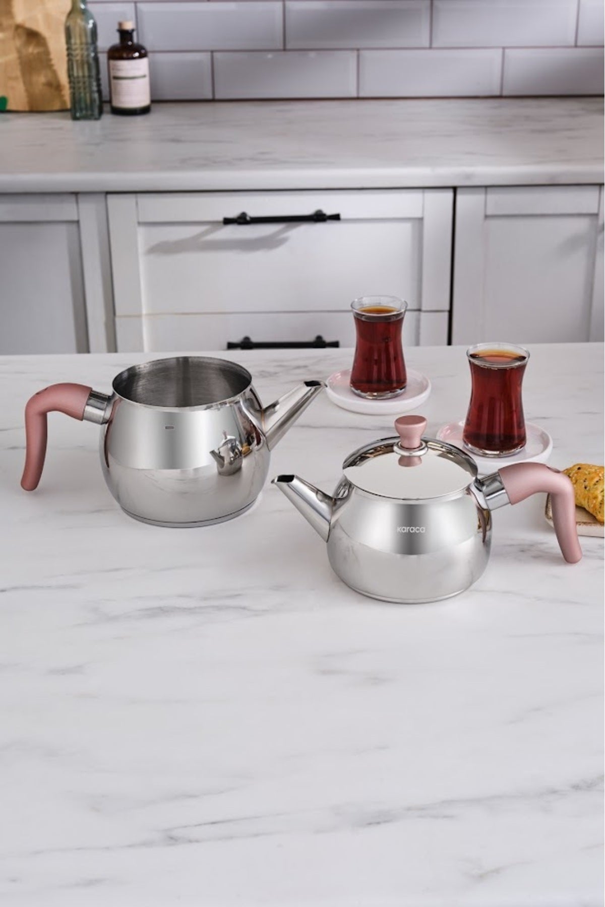 Karaca Maya induction Base Midi Teapot Set - MALLTURK