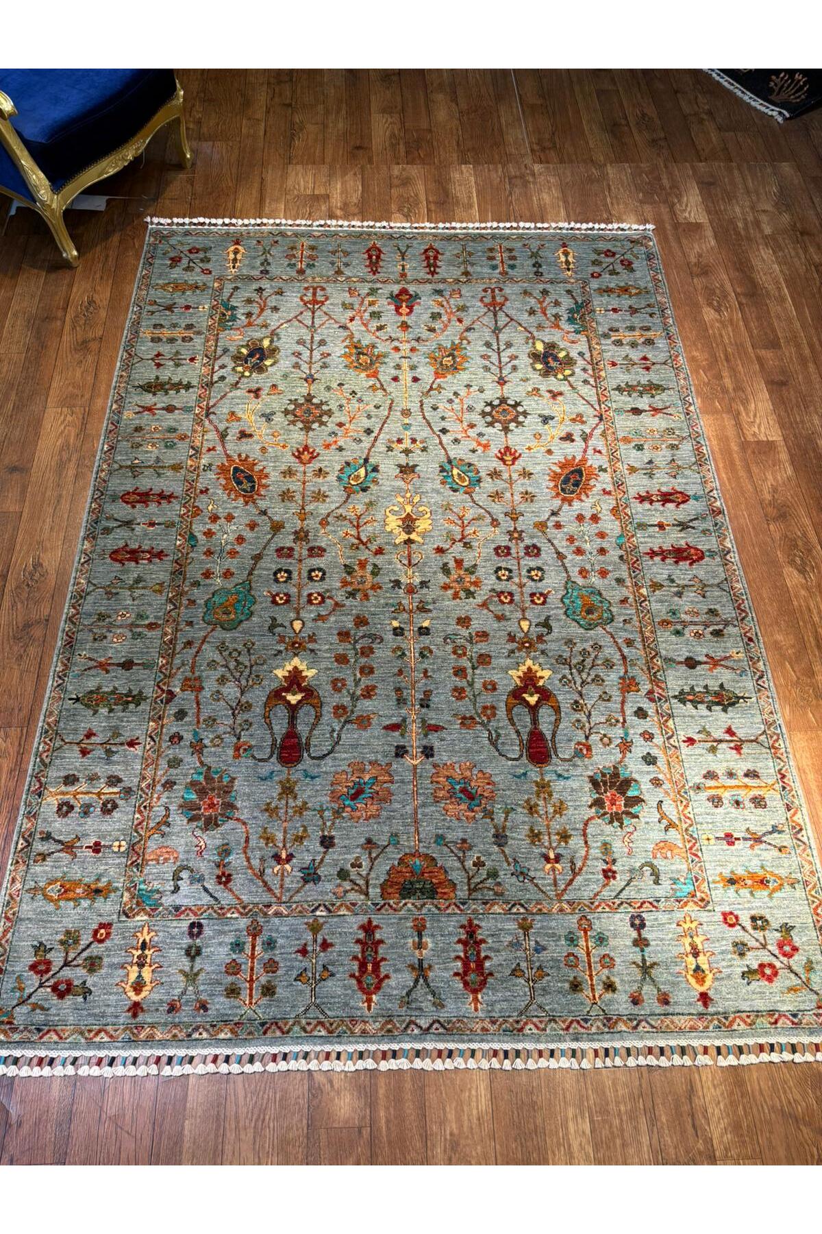 Wool Hand-Woven Afghan Rug