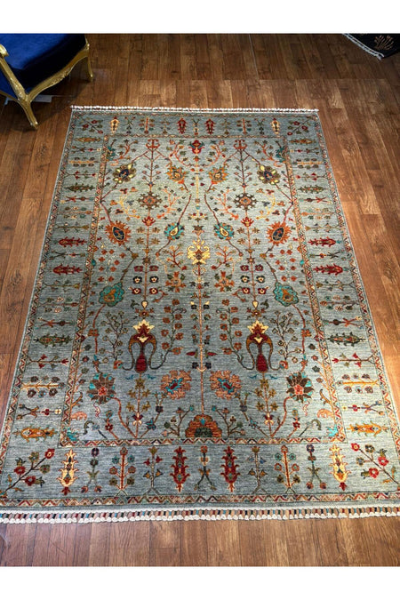 Wool Hand-Woven Afghan Rug
