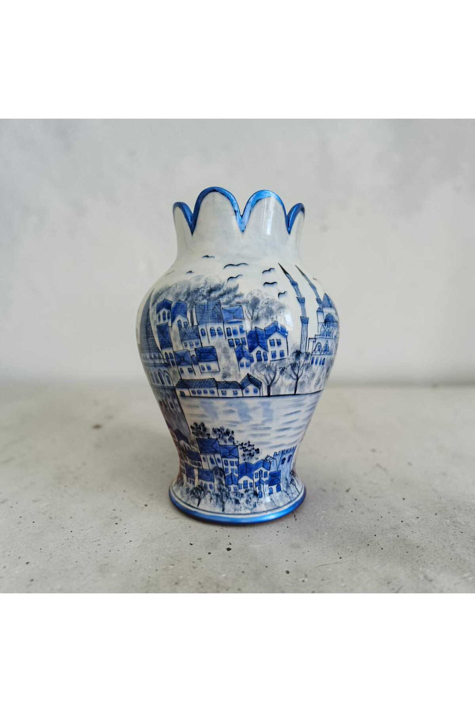 Sema Cini Handmade Ceramic 30 cm Vase - MALLTURK