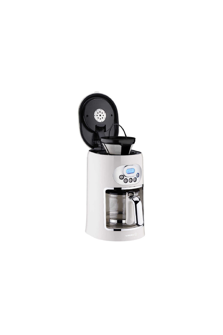 KORKMAZ A866-01 Drippa LCD Filter Coffee Maker Vanilla - MALLTURK