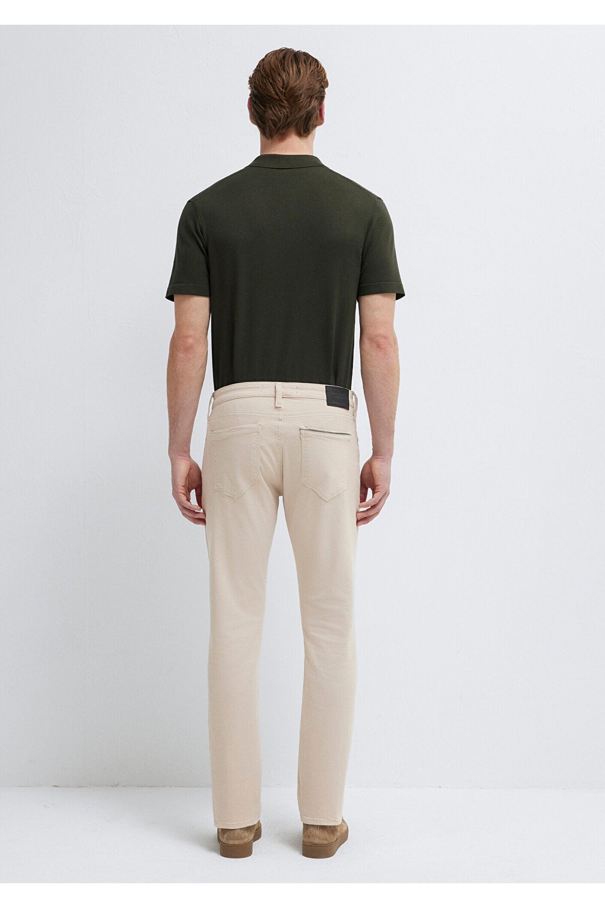 Mavi Marcus Black Beige Gabardine Trousers 00351A2795 - MALLTURK