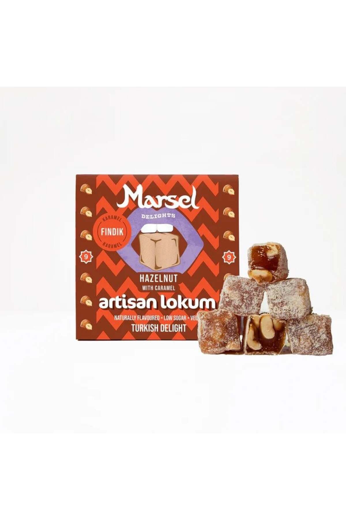 MARSEL delights Hazelnut karamelli Turkish Delight - MALLTURK
