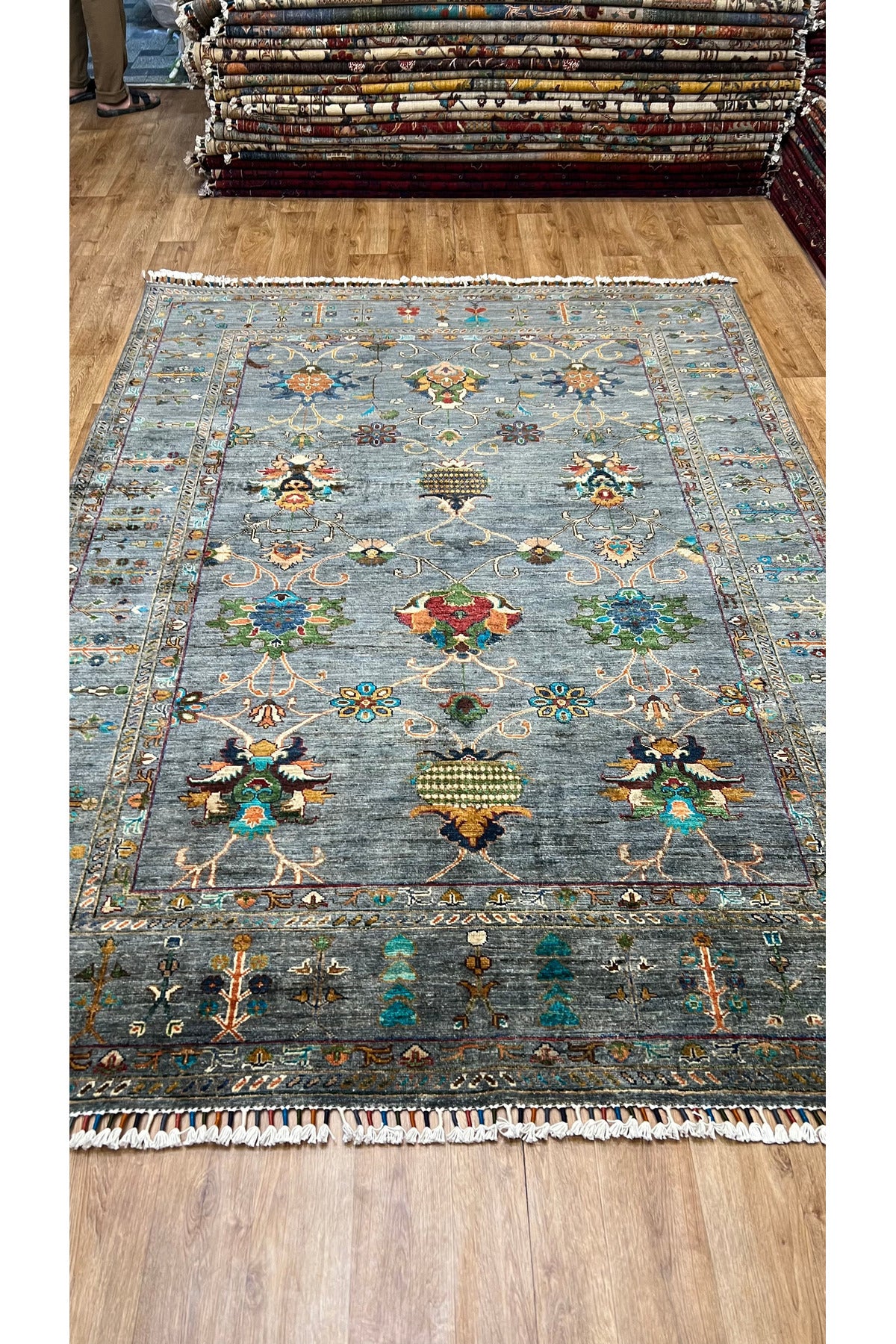 Turkmen Rug Hand-Woven Afghan Rug