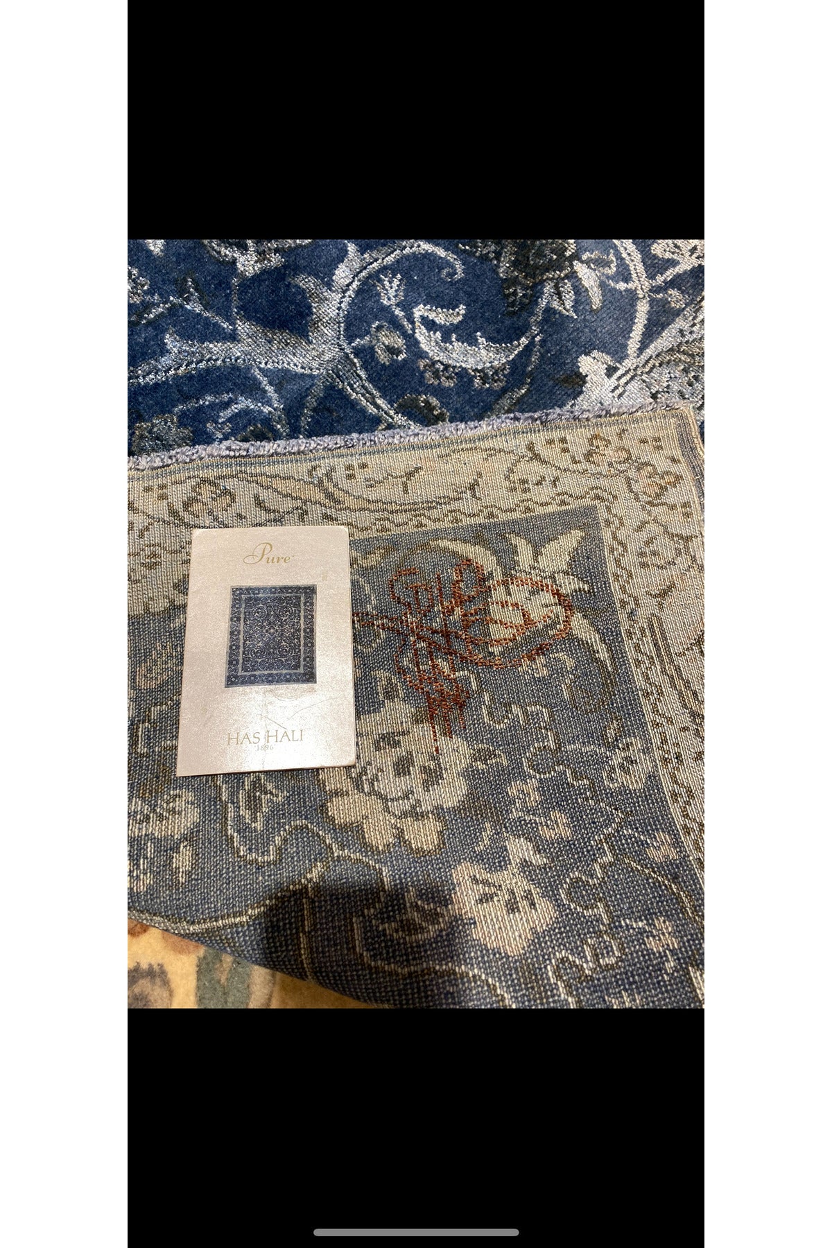 RD RAMAZAN DAG Hand Rug Art Hand-Woven Fine Rug Pera Tughra Silk Weave Kumkapi Design Size 313x219 - MALLTURK