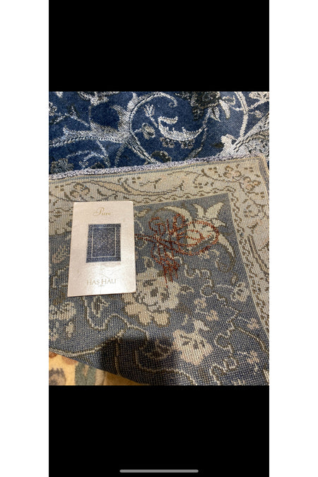 RD RAMAZAN DAG Hand Rug Art Hand-Woven Fine Rug Pera Tughra Silk Weave Kumkapi Design Size 313x219 - MALLTURK