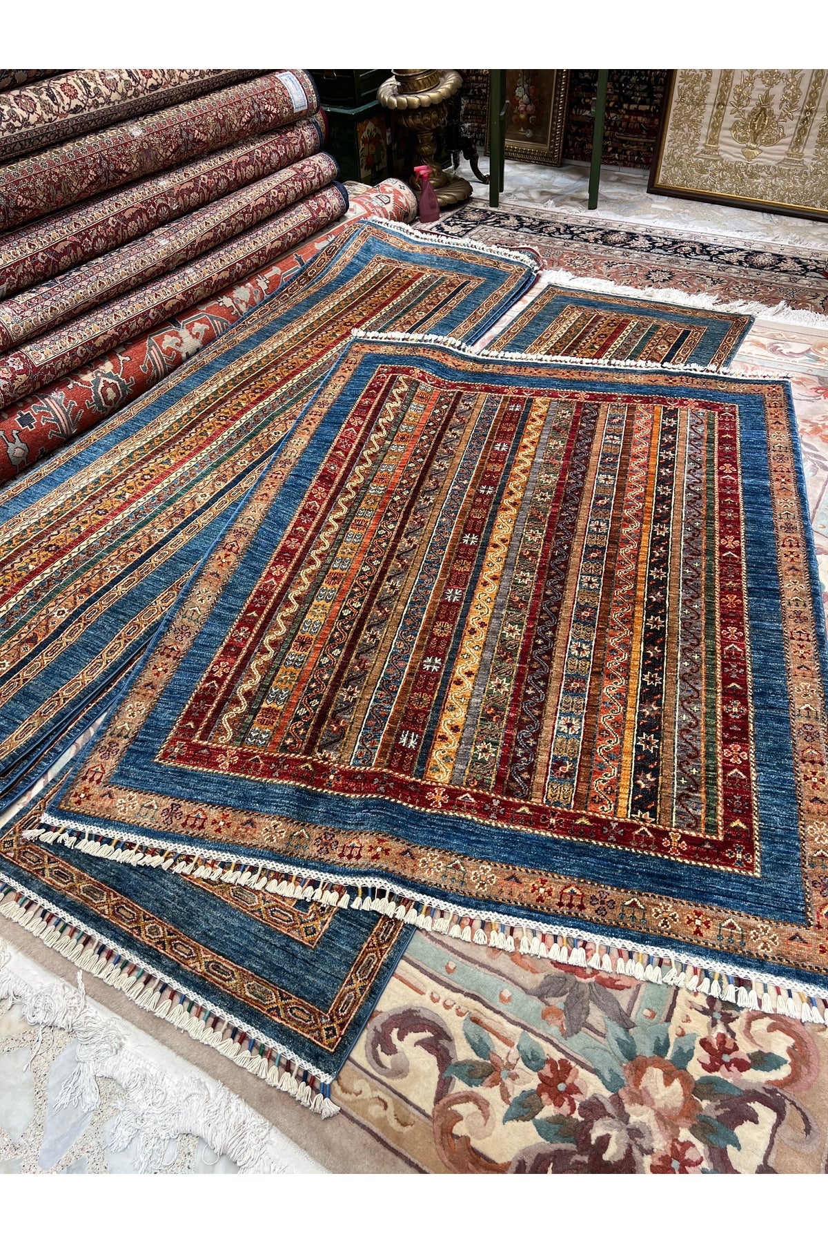 RD RAMAZAN DAG Hand Rug Art Hand-Woven Afghan Sirvan Sal Pattern Design 204x1.51