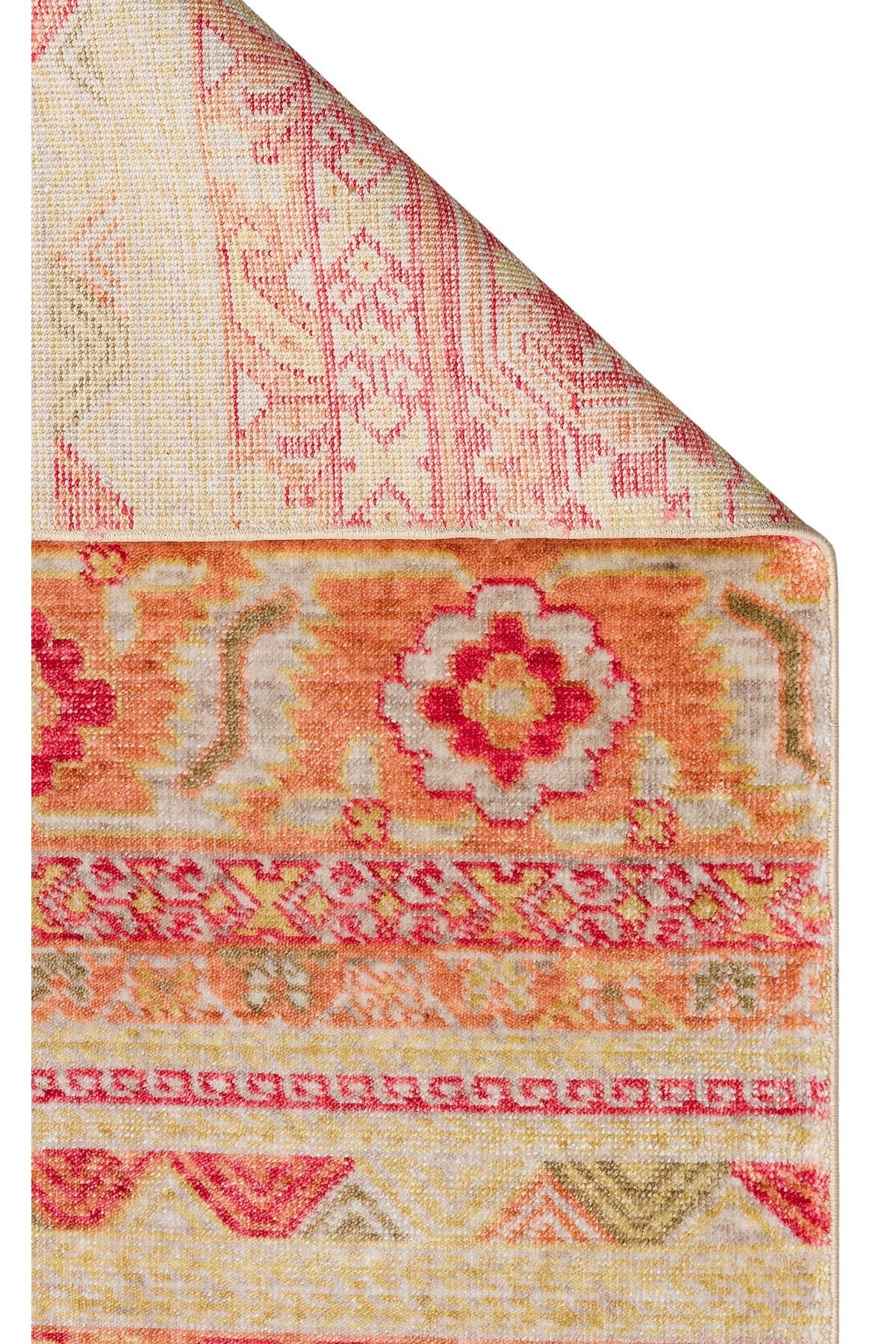 Eko Hali Zara ZR 17 Red Autumnn is a special loom rug shaped by the intensive handiwork of women from Usak. - MALLTURK