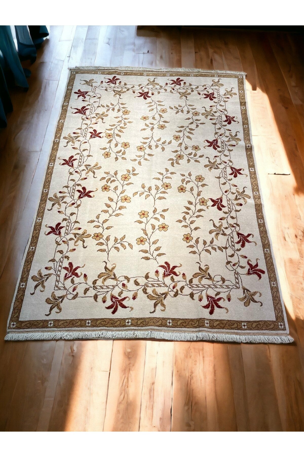 SIRVAN Rug Turkish Usak Hand-Woven Rug - 258X177 - MALLTURK