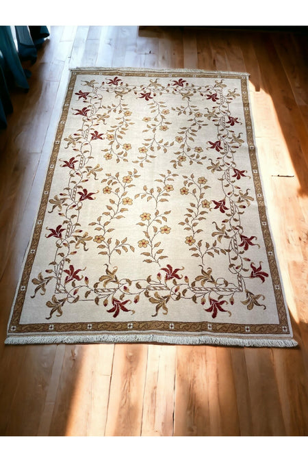 SIRVAN Rug Turkish Usak Hand-Woven Rug - 258X177 - MALLTURK