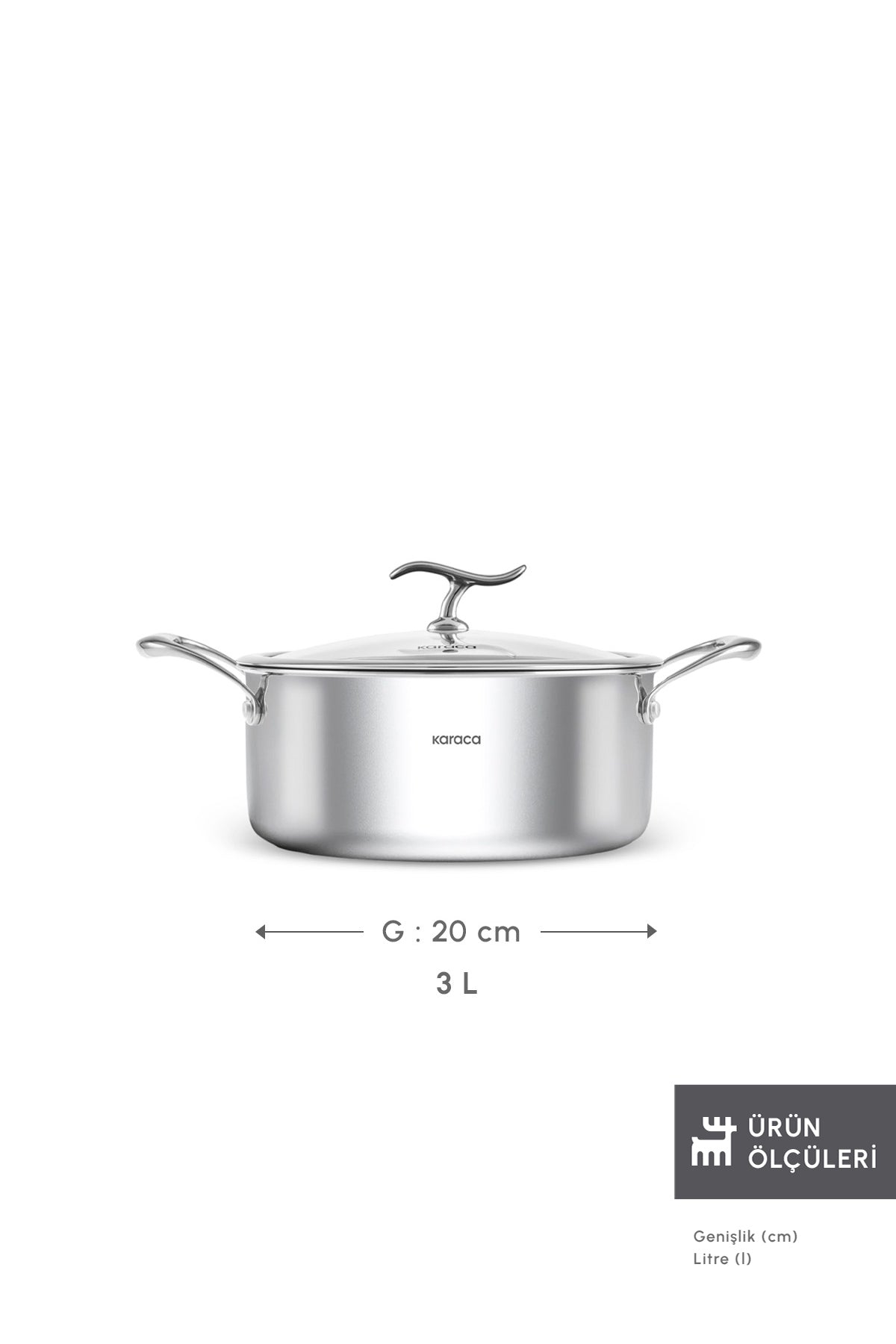 Karaca Plasma 316+ 3Ply Nonstick Pot - MALLTURK