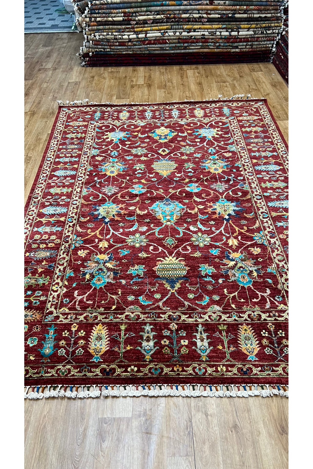 Turkmen Rug Hand-Woven Afghan Rug