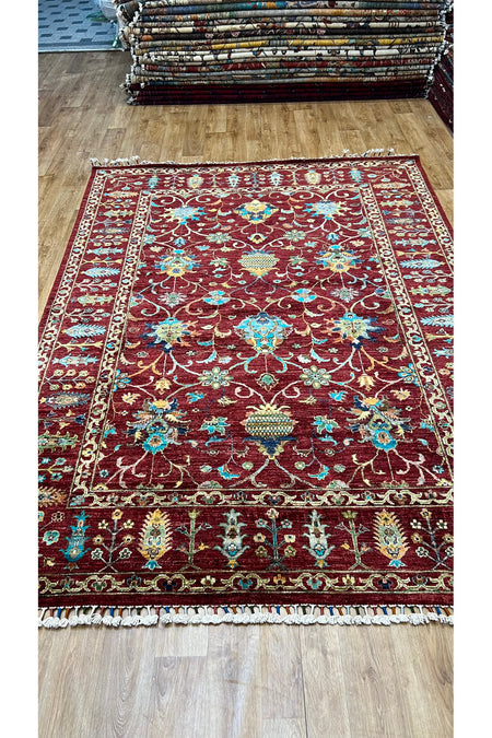 Turkmen Rug Hand-Woven Afghan Rug