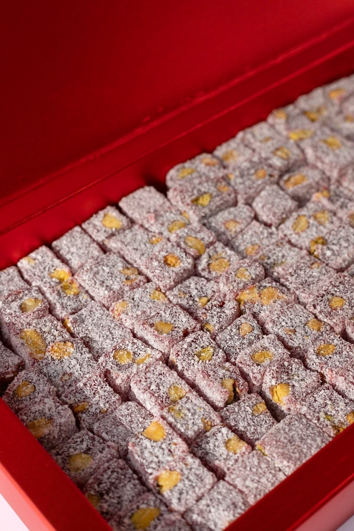 Rumeli lokumcusu Double Roasted Pomegranate Flavored Pistachio Turkish Delight 900gr - MALLTURK