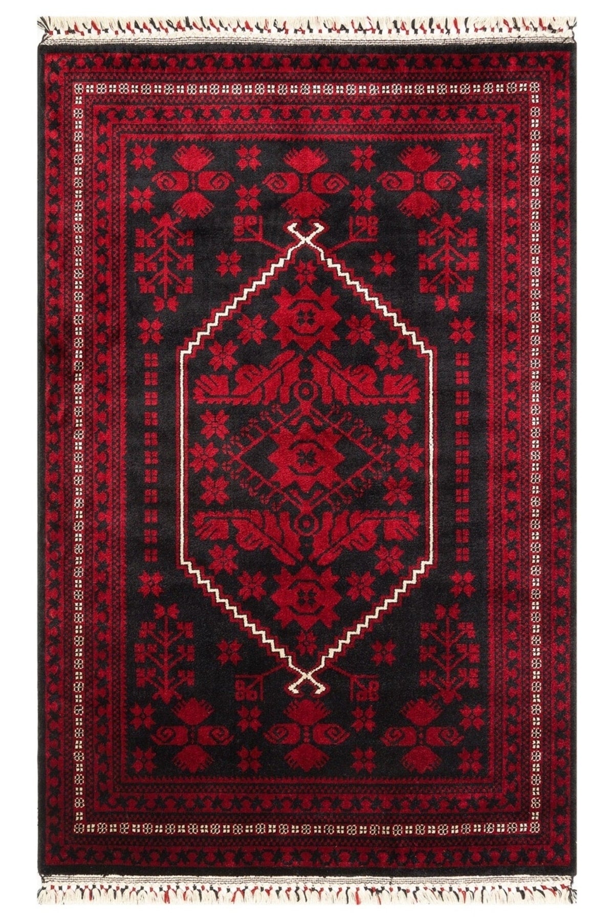Eko Hali NOSTALGIA 956 Blue Bamboo Special Loom Carpet - MALLTURK