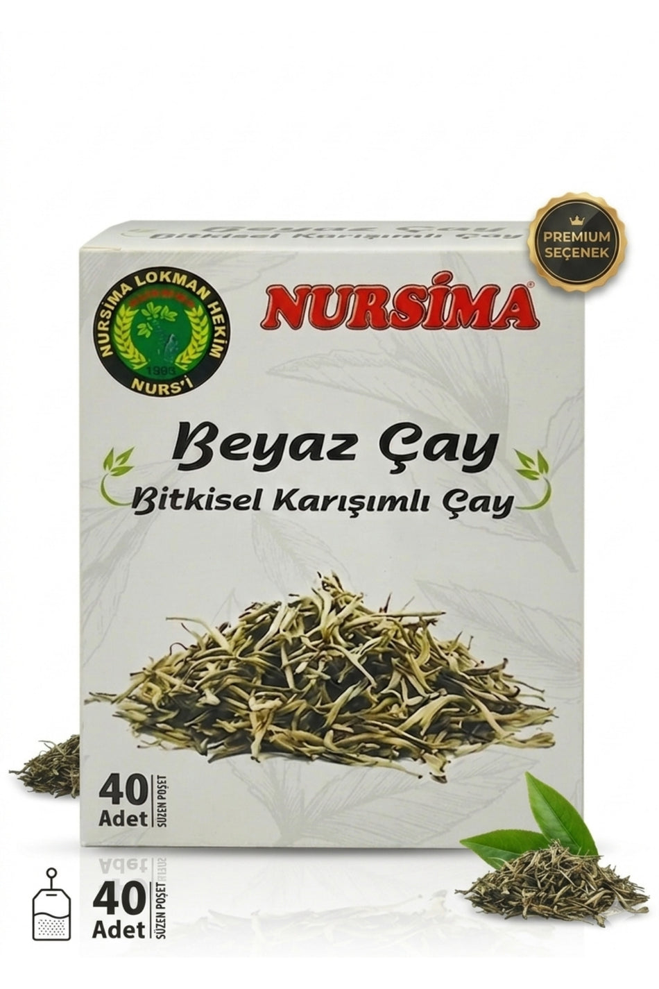 Tisana al tè bianco Nursima, 40 bustine filtro