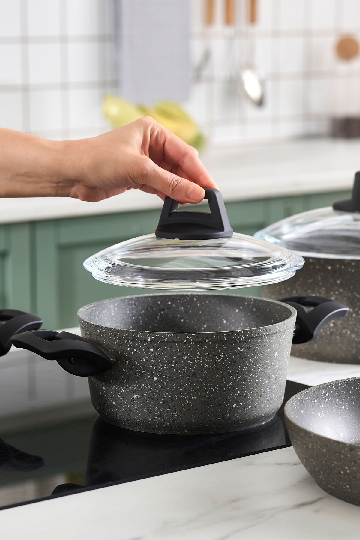 Karaca Biogranit Pars 7 Piece Cookware Set - MALLTURK