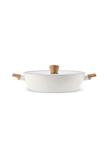 Karaca x Refika Swiss Crystal Almond Induction Compatible Saute Pan