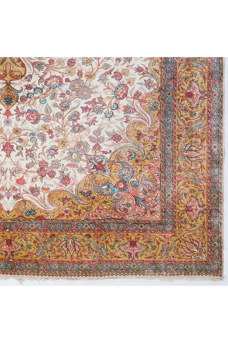 Tekin 220x335 Cm 100% Silk Eski Magnificent El Yapimi Kayseri Rug - MALLTURK