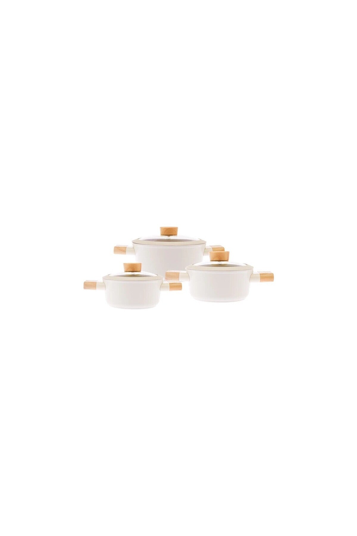 Emsan EMSAN SWISS CRYSTAL 6 Piece MIDI Cookware Set
