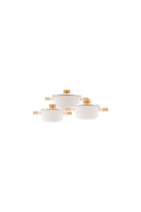 Emsan EMSAN SWISS CRYSTAL 6 Piece MIDI Cookware Set
