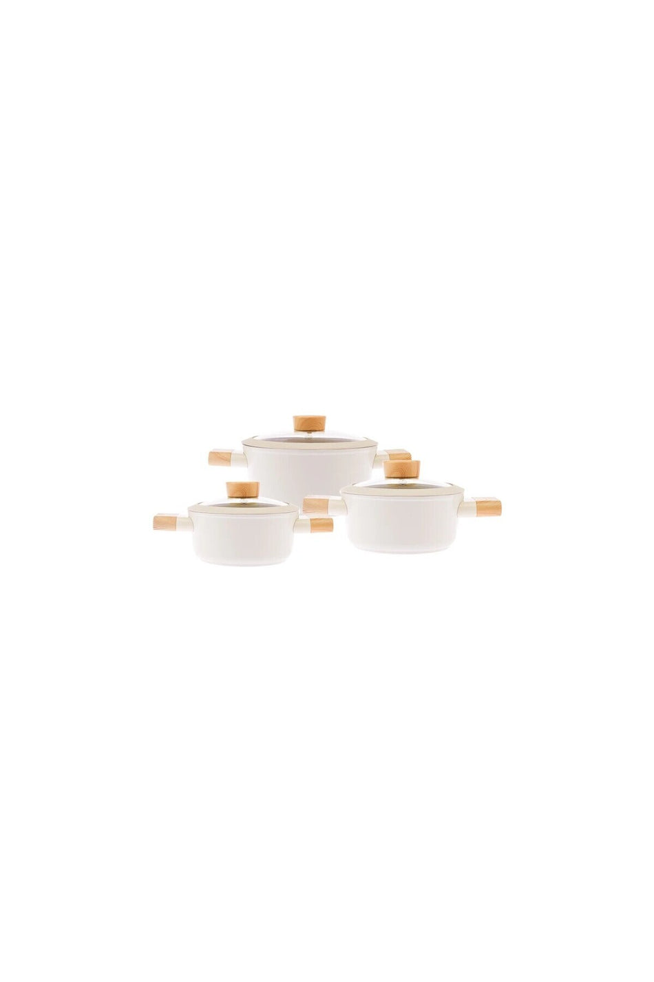 Emsan EMSAN SWISS CRYSTAL 6 Piece MIDI Cookware Set - MALLTURK