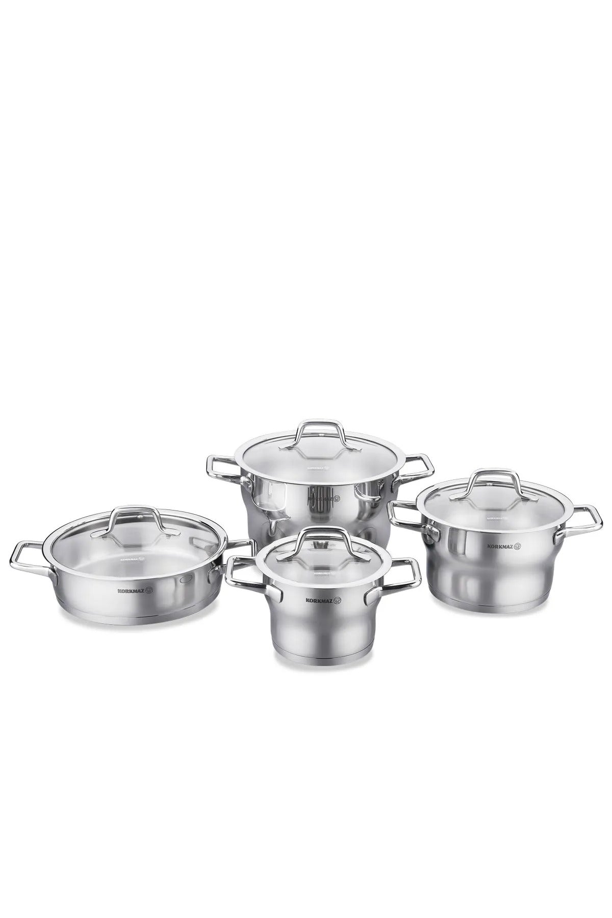 KORKMAZ Festiva 8 Piece Cookware Set