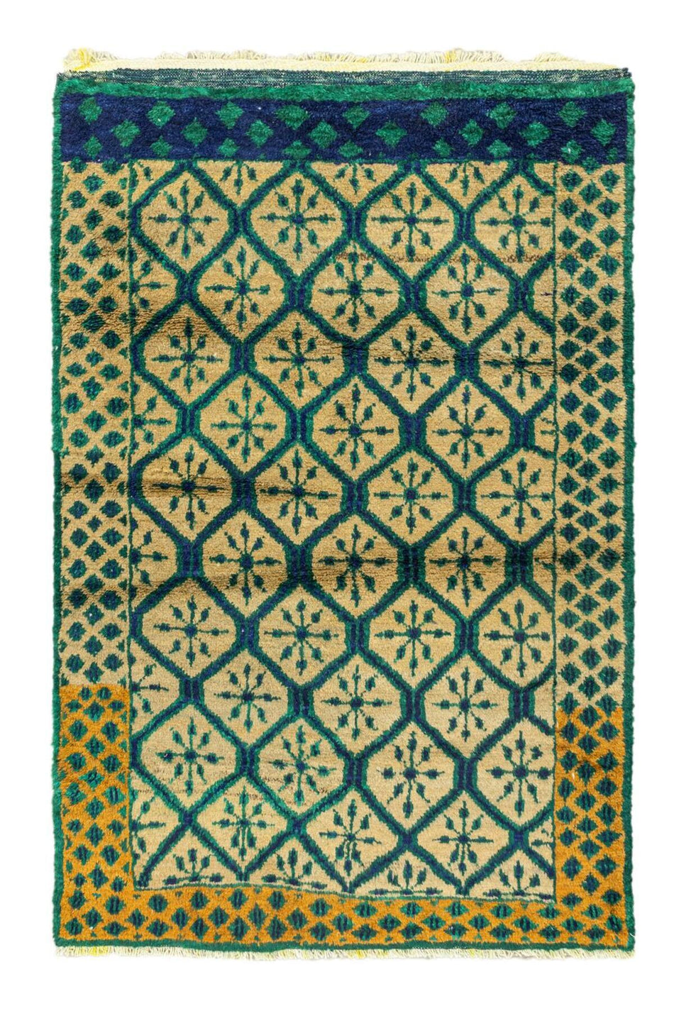 Soho Antiq Razavi Geometric Patterned Tulle Carpet 120x178 cm - MALLTURK