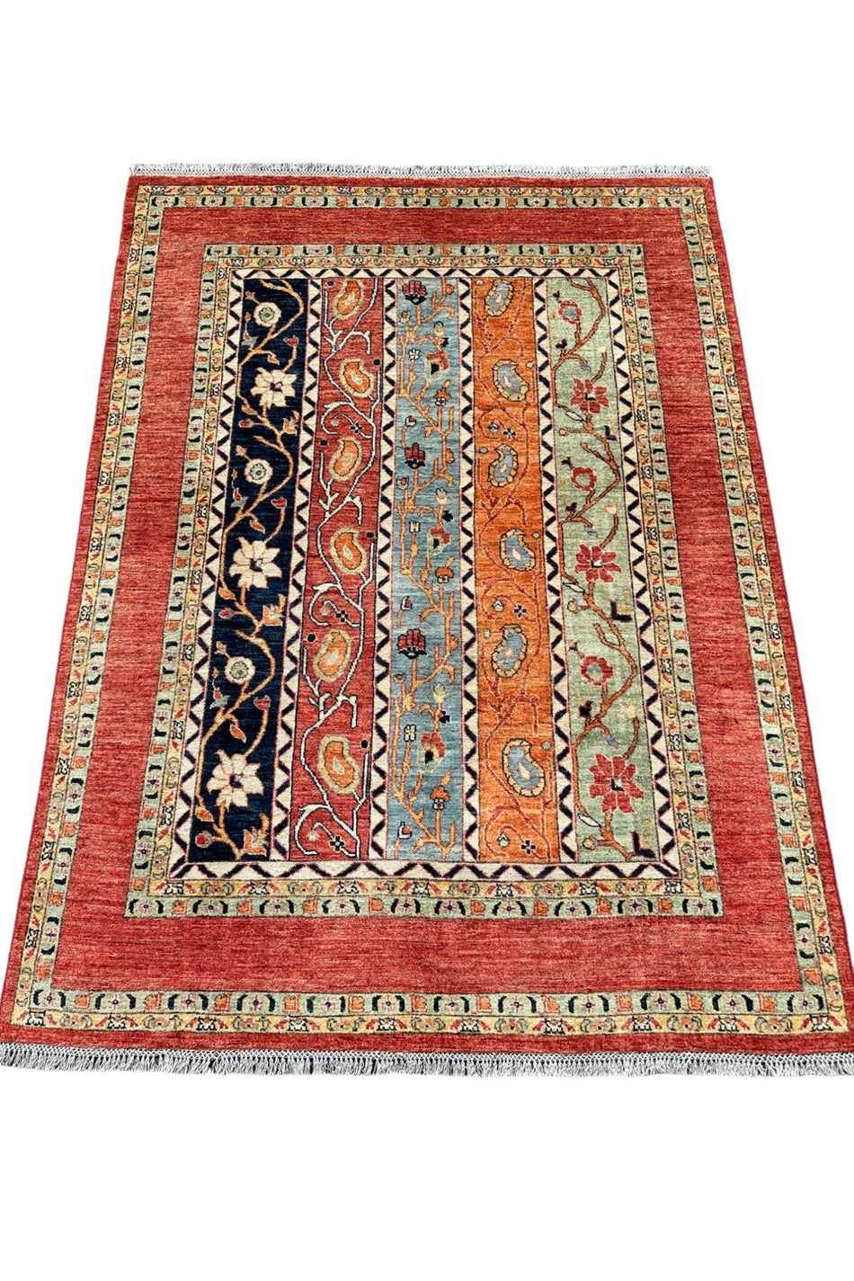 BURAK Rug Hand-Woven Afghan SAL Rug 175x240 Natural Dye %100 Wool Rug ! - MALLTURK