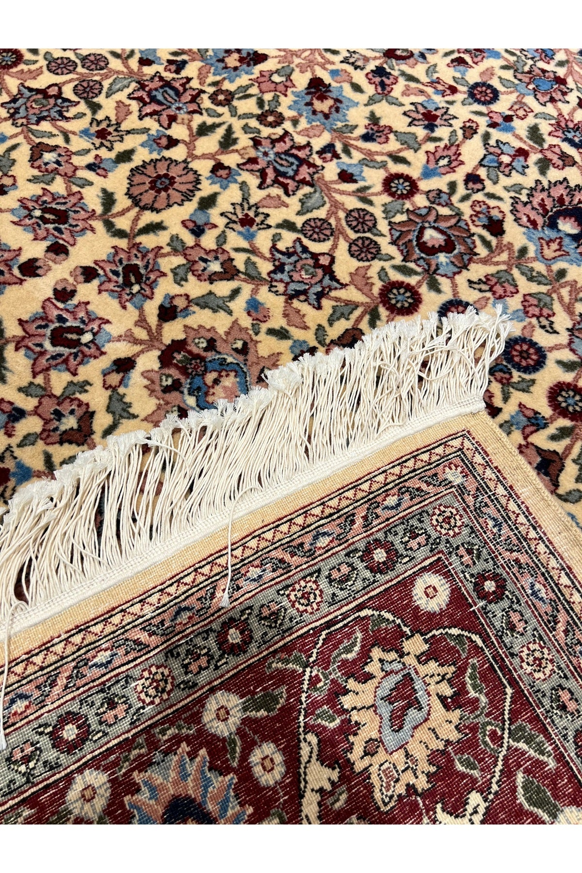 RD RAMAZAN DAG Hand Rug Art Hand-Woven Hereke Rug Lalezar Design Sumerbank Weave Size 300x200 - MALLTURK