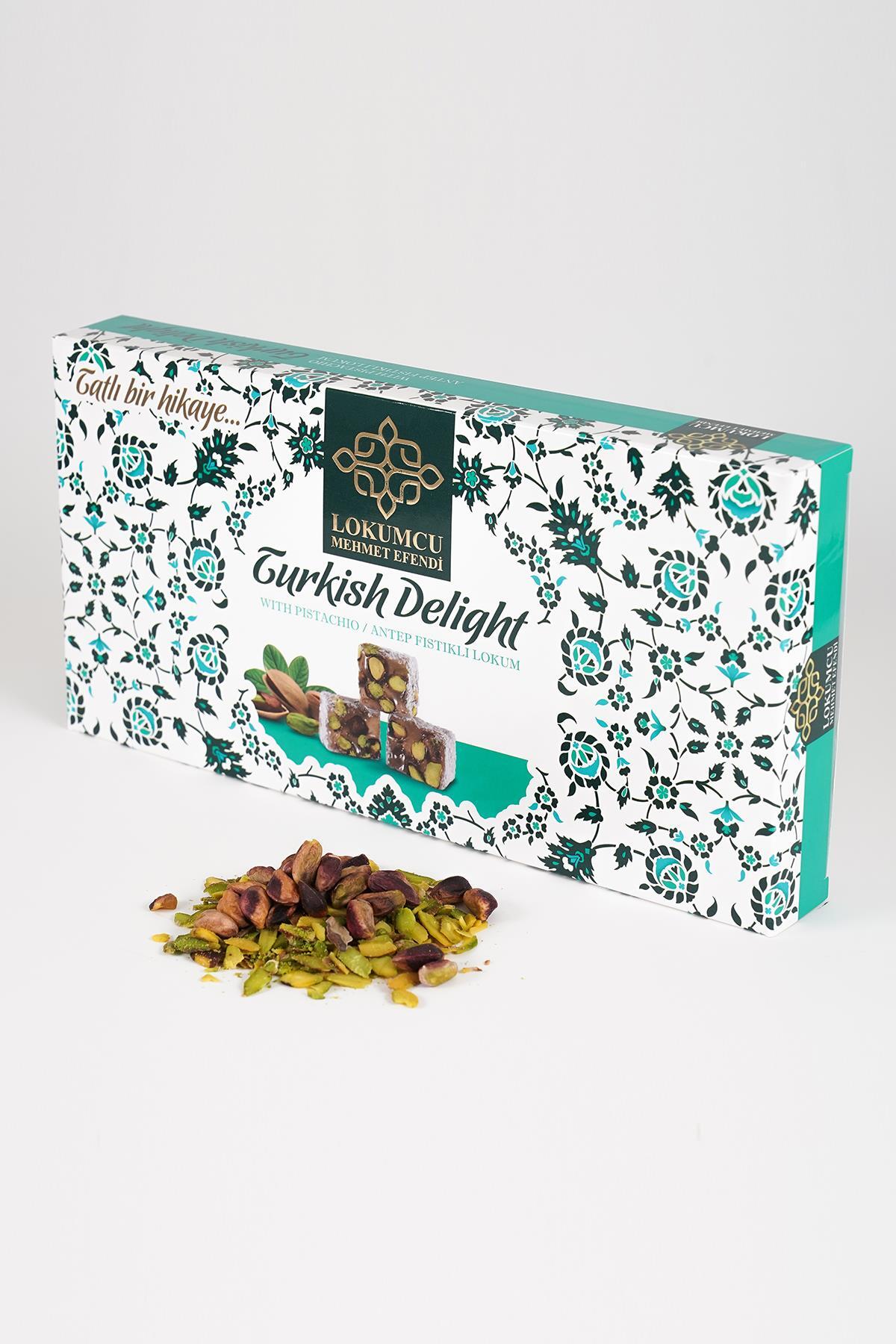 LOKUMCU mehmet efendi tatli bir hikaye 400 g Pistachio Turkish Delight 400 g - MALLTURK