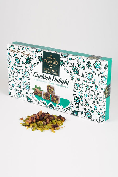 LOKUMCU mehmet efendi tatli bir hikaye 400 g Pistachio Turkish Delight 400 g - MALLTURK