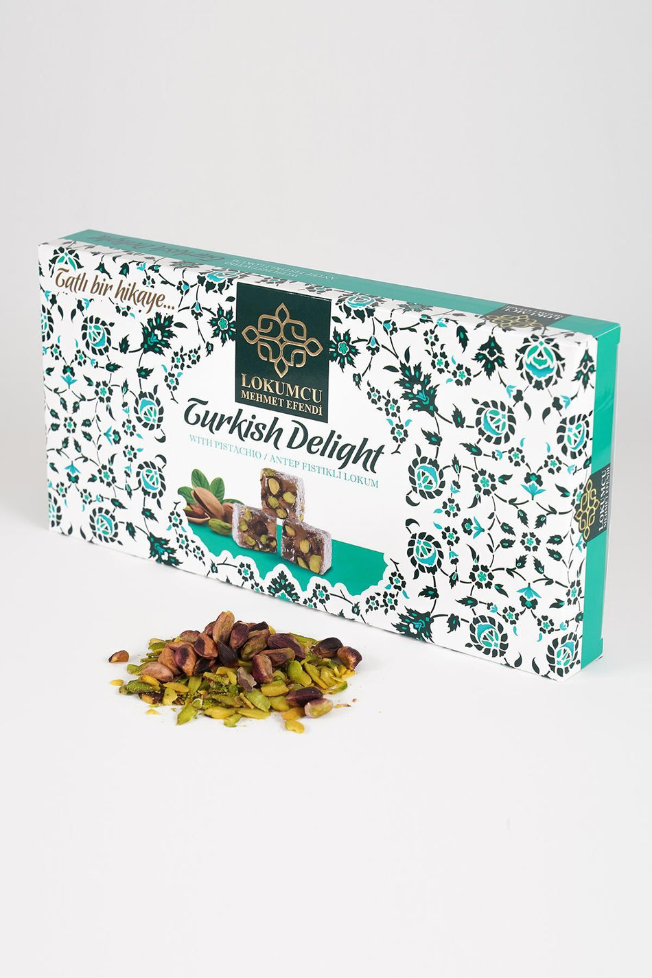 LOKUMCU mehmet efendi tatli bir hikaye 400 g Pistachio Turkish Delight 400 g - MALLTURK