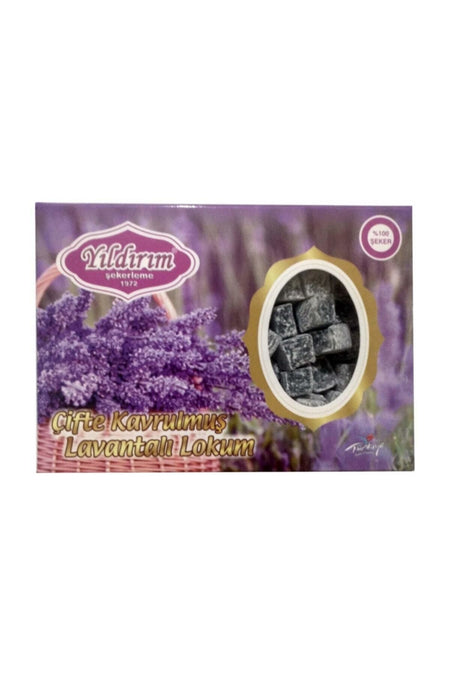 Yildirim Sekerleme isparta Lavender Flavored Turkish Delight 150 g - MALLTURK