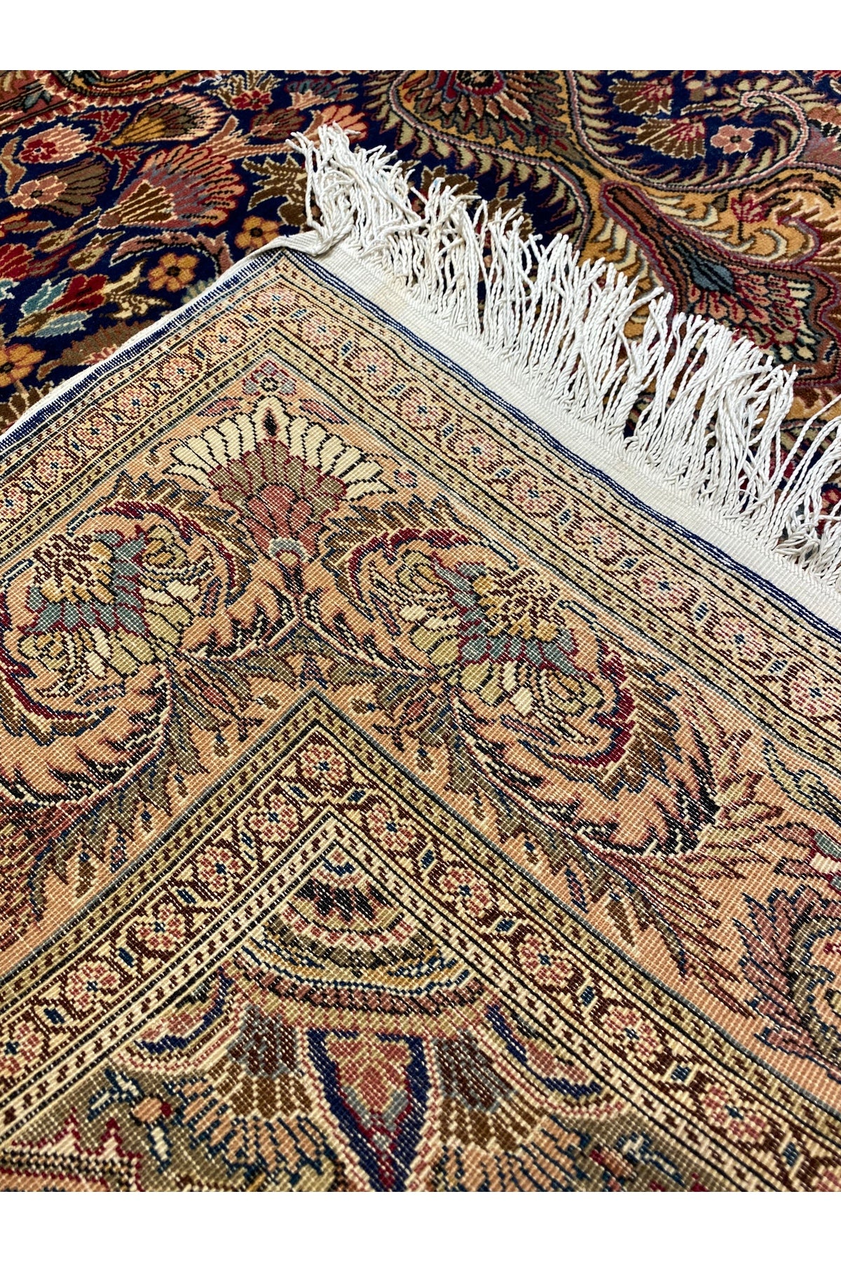 RD RAMAZAN DAG Hand Rug Art Hand-Woven Kayseri Hacilar Weave Premium Quality Cotton Fringe with Wool Weave Size 300x200 - MALLTURK