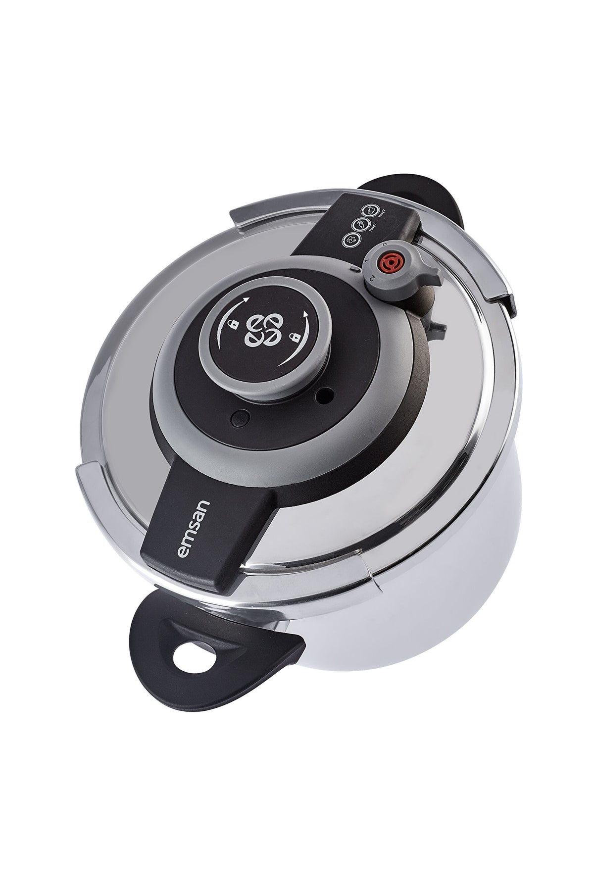 Emsan Vera Pressure Cooker Set 4+6 Liters Black - MALLTURK