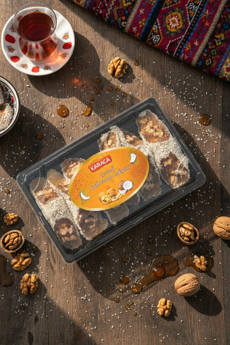 MITAT karaca Premium Walnut Grand Vizier Style Turkish Delight 400 g - MALLTURK