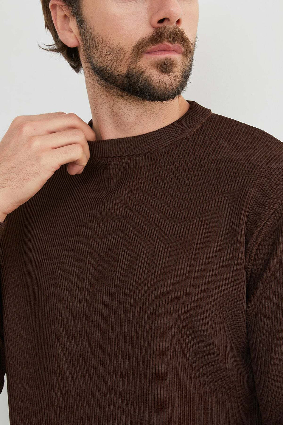 Basic Crew Neck Knitwear Sweater