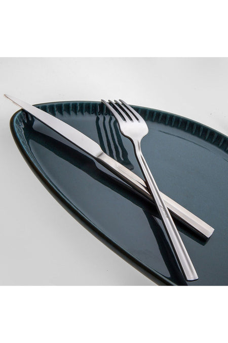 Jumbo 1900 prizma 6 Place Setting 18 Piece yemek Flatware Set - MALLTURK