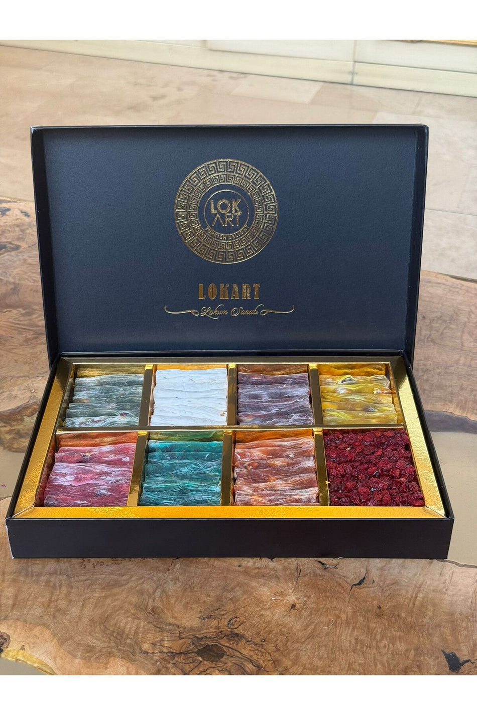 Lok art ozel parmak Turkish Delight Assorted Gift Box kutu 1 25 kg - MALLTURK