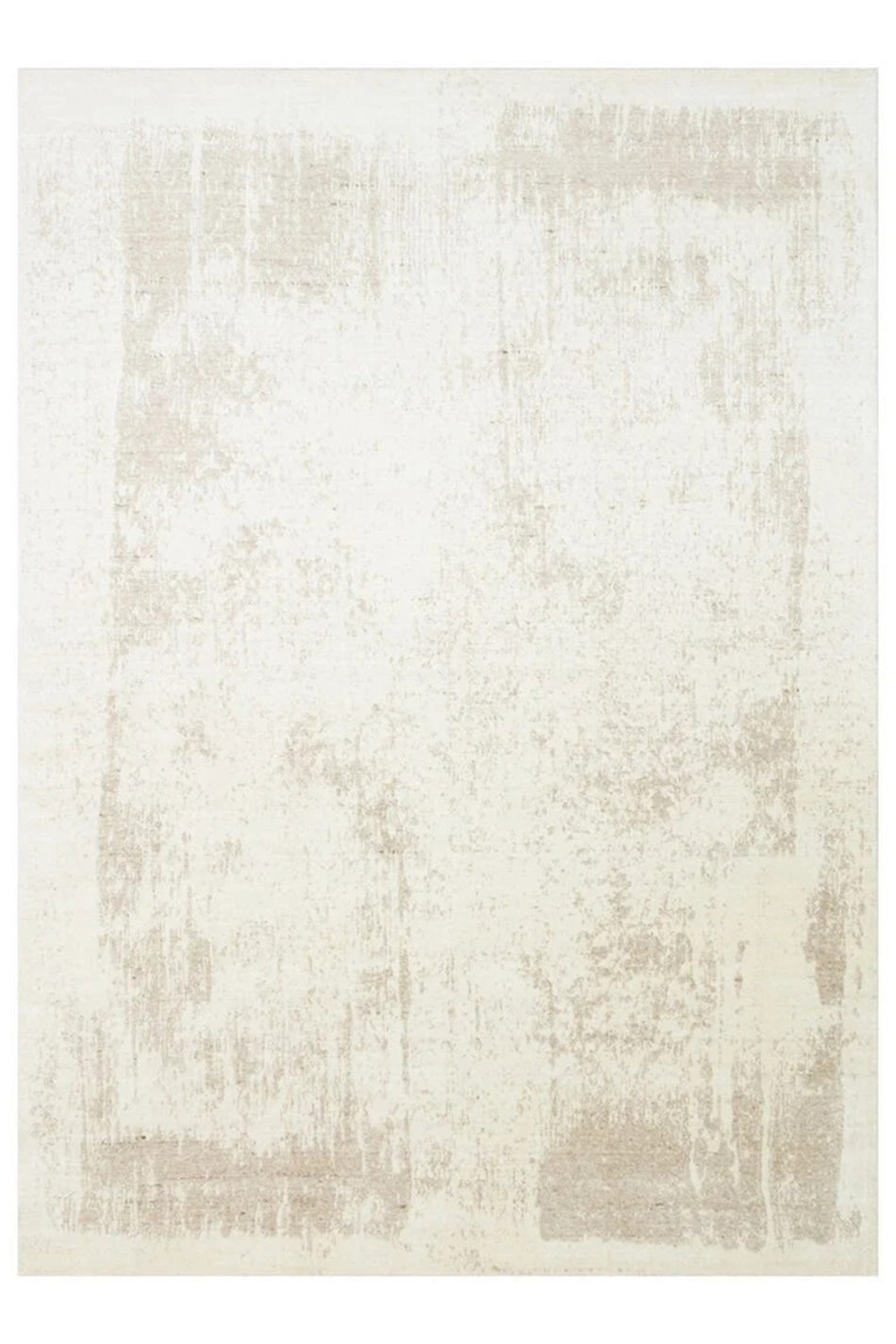 Vog Hali Arken Grace Handwoven Wool Luxury Living Room Rug Natural Tone Multicolored Modern Rug White - MALLTURK