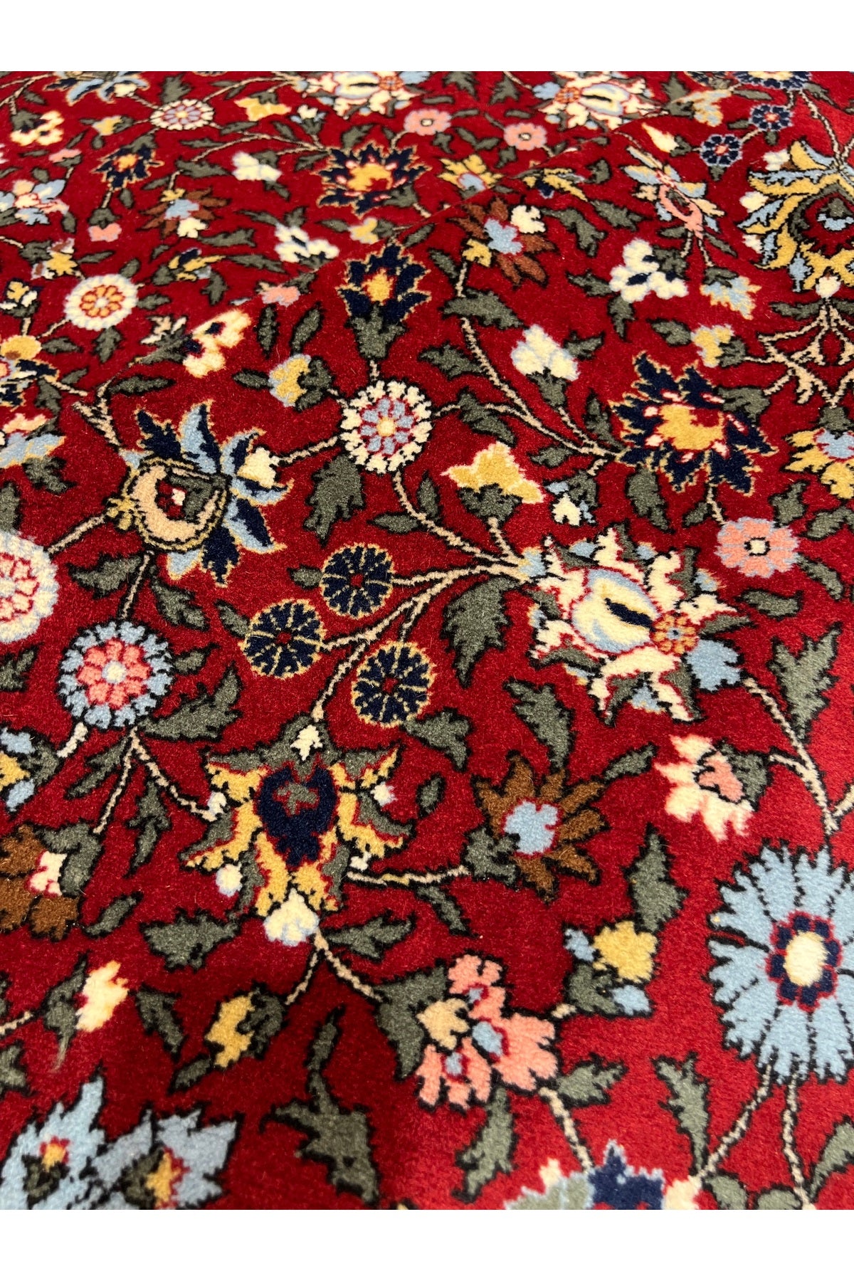 RD RAMAZAN DAG Hand Rug Art Hand-Woven Hereke Rug Signed Wildflower Design Size 305x201 - MALLTURK