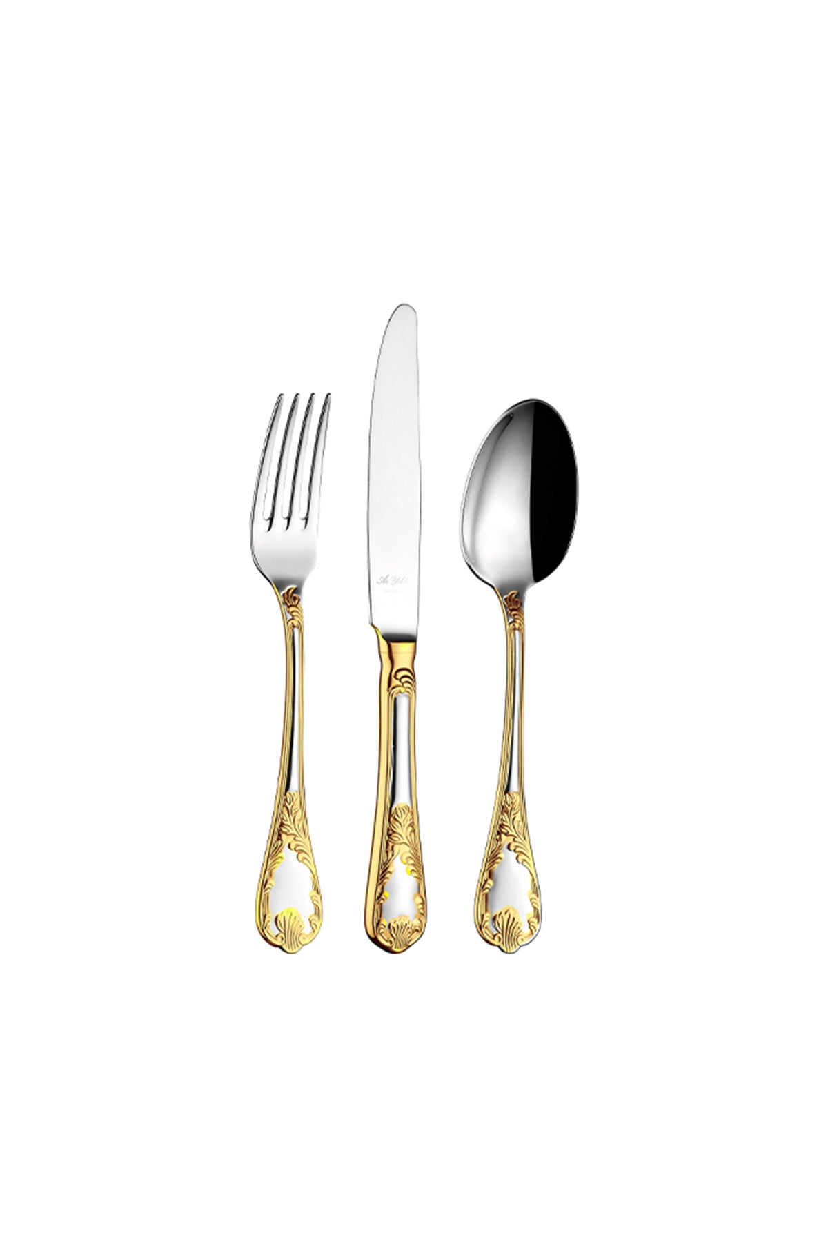 Aryildiz pera antik seri plus 84 Piece 12 Place Setting Flatware Set - MALLTURK