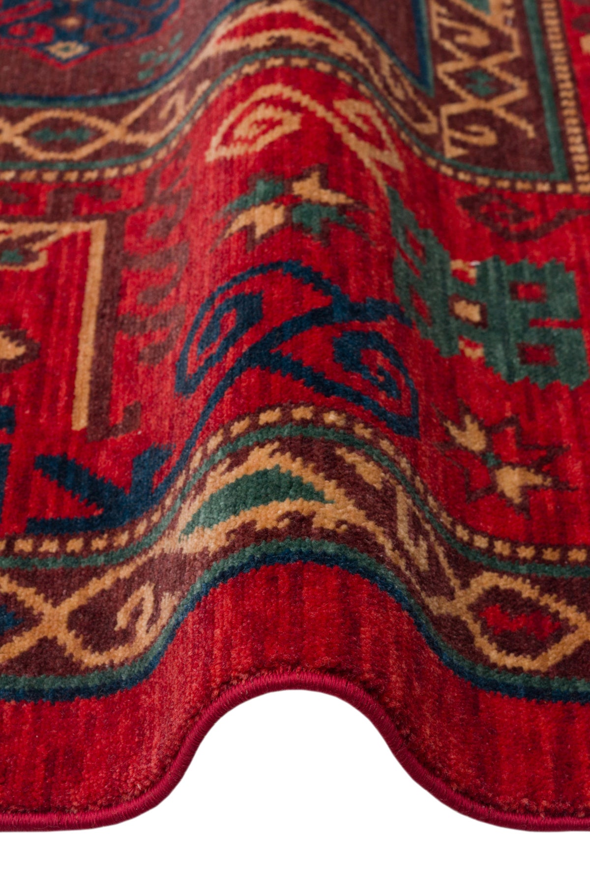 Kalesta Rug Rustik 04 Red Natural Wool ile Ozel Tezgahlarda Hand-Woven Teknikleri ile Uretilen Living Room Rug