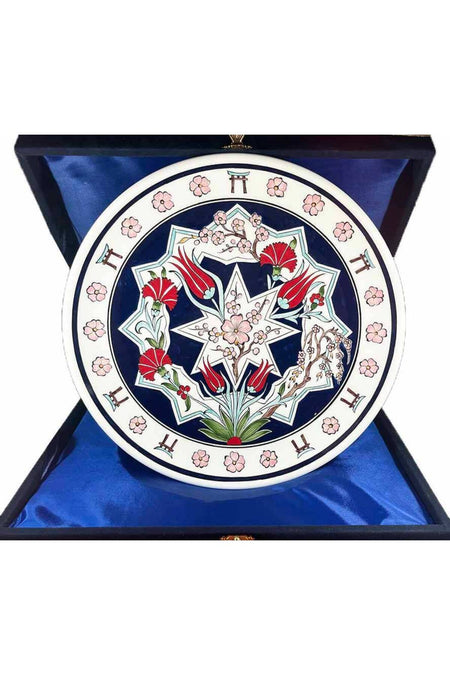 Cini Evi Iznik Tile Plate Japonya Turkiye Is Gift 30 cm - MALLTURK